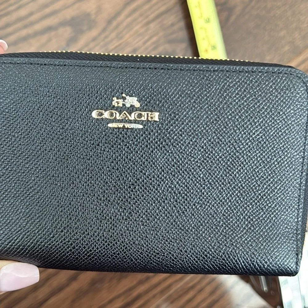 Coach continental zip around wallet